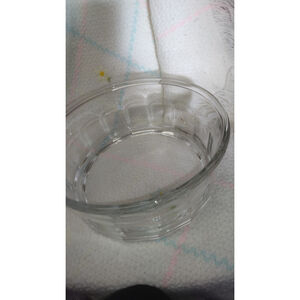 CLEAR GLASS USA MADE SALAD, FRUIT, DESSERT BOWL
